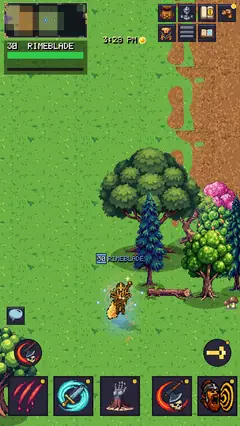 The Green East — blossom and blue-green trees over open grass