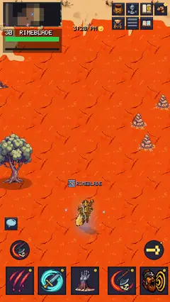 Mesa Country — a lone tree and stacked cairns on red-orange flats